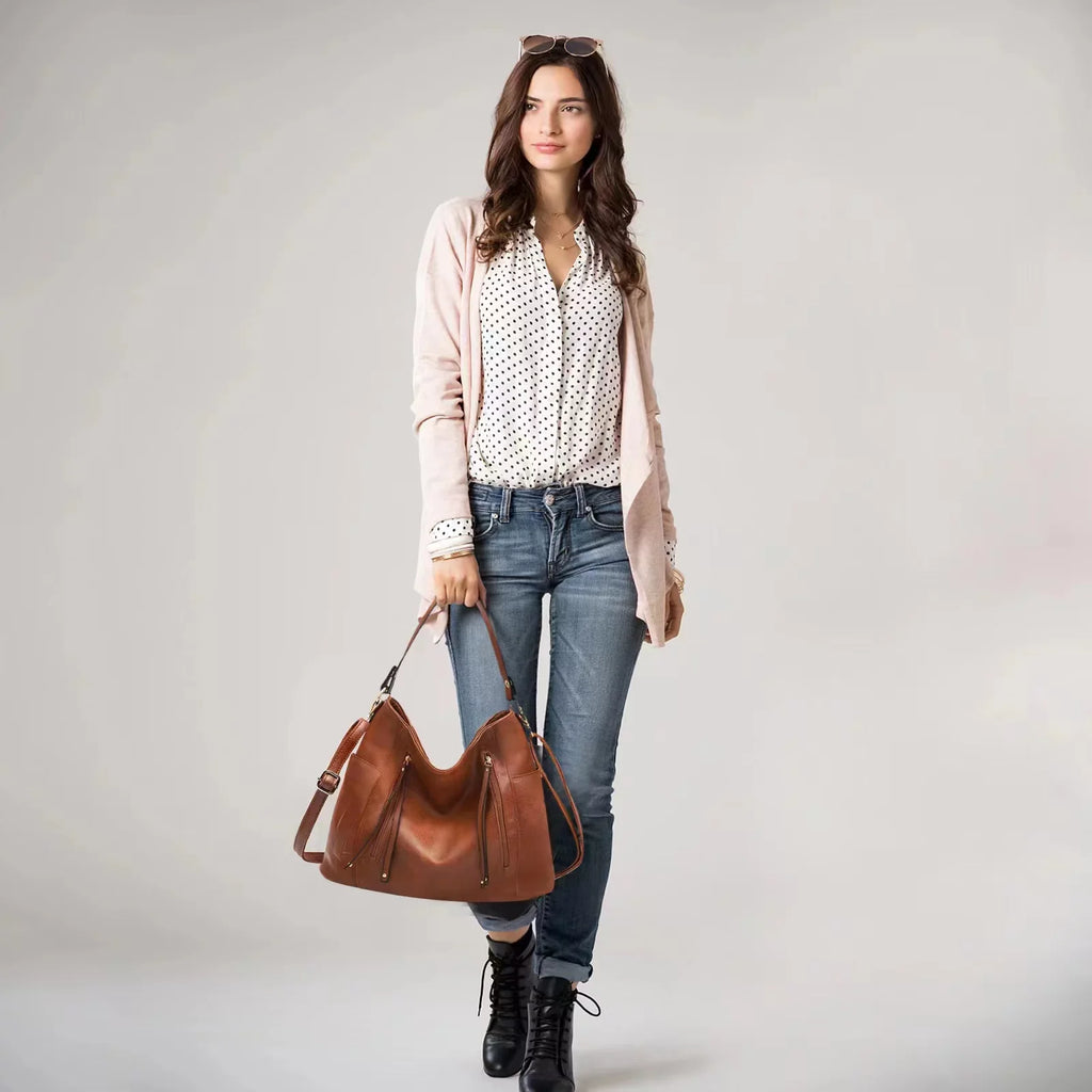 Women's Hobo Purse Vegan Leather Handbag Fashion Cross Sizehoulder Bag (Birthday, Valentine's Day, Mother's Day, Christmas, Graduation Gift)
