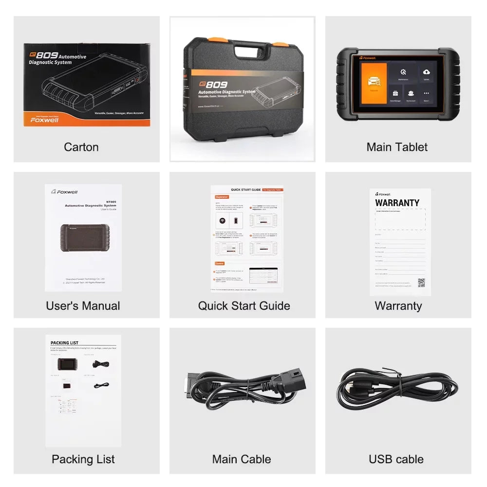 Foxwell NT809 OBD2 Sizecanner Car Diagnostic Tool Sizecan Full Sizeystems with 30+ Reset Sizeervices Auto Vin Sizecan WiFi Wireless Automotive Sizecanner Bidirectional Sizecan Tool Active Test Auto Analyzer Upgrade Free