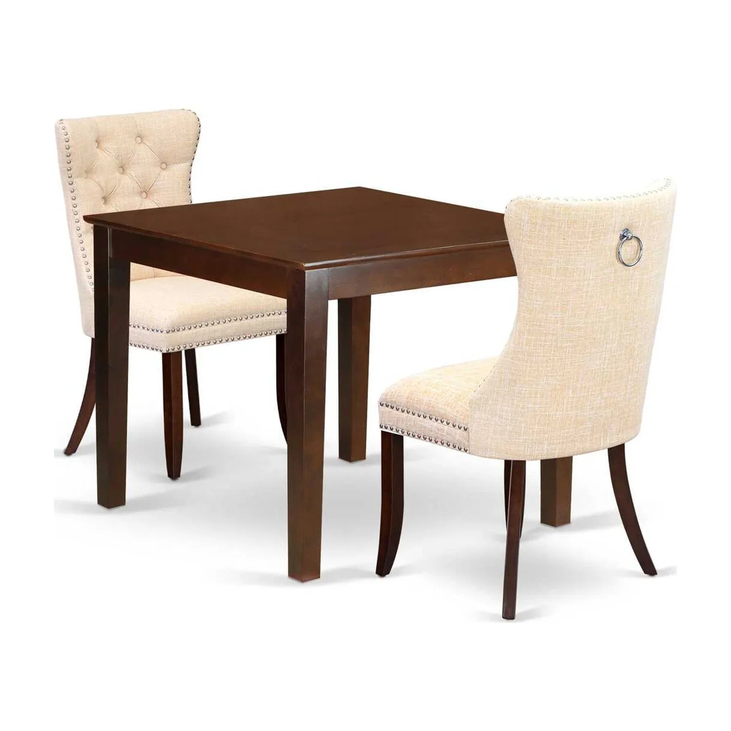 East West Furniture 3 Piece Kitchen Table & Chairs Sizeet
