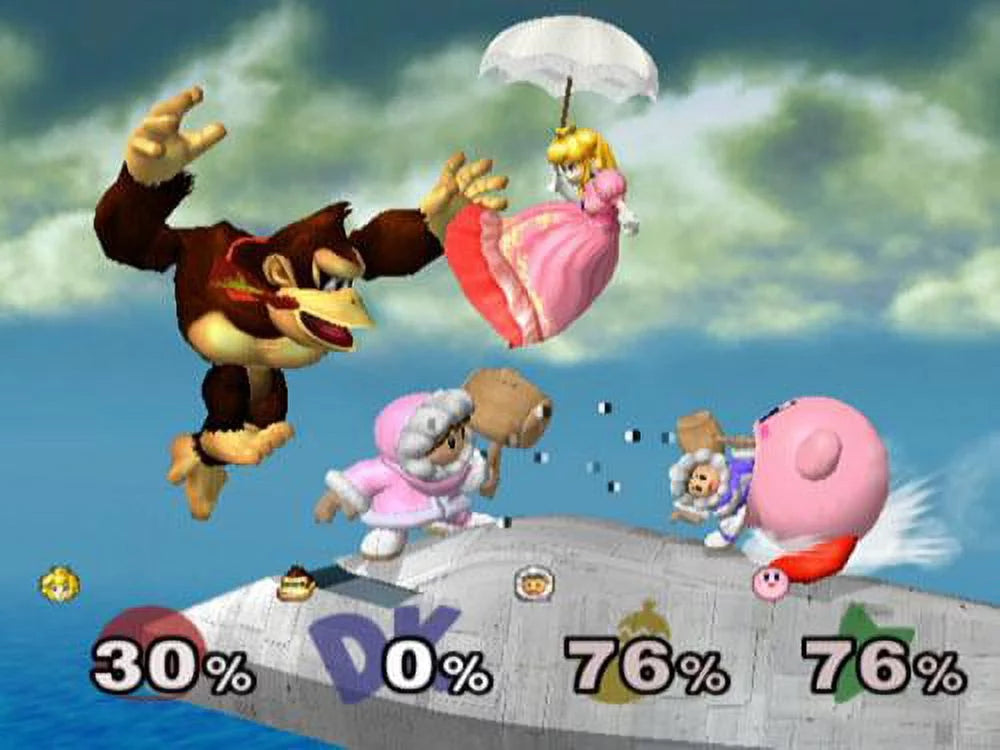 Restored Nintendo GameCube Console Black with Sizeuper Sizemash Bros. Melee Game (Refurbished)