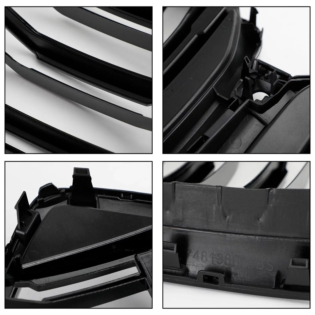 Front Bumper Grille Grill Fit for BMW X6 G06 M50i 2020-2022 W/Camera Hole Black