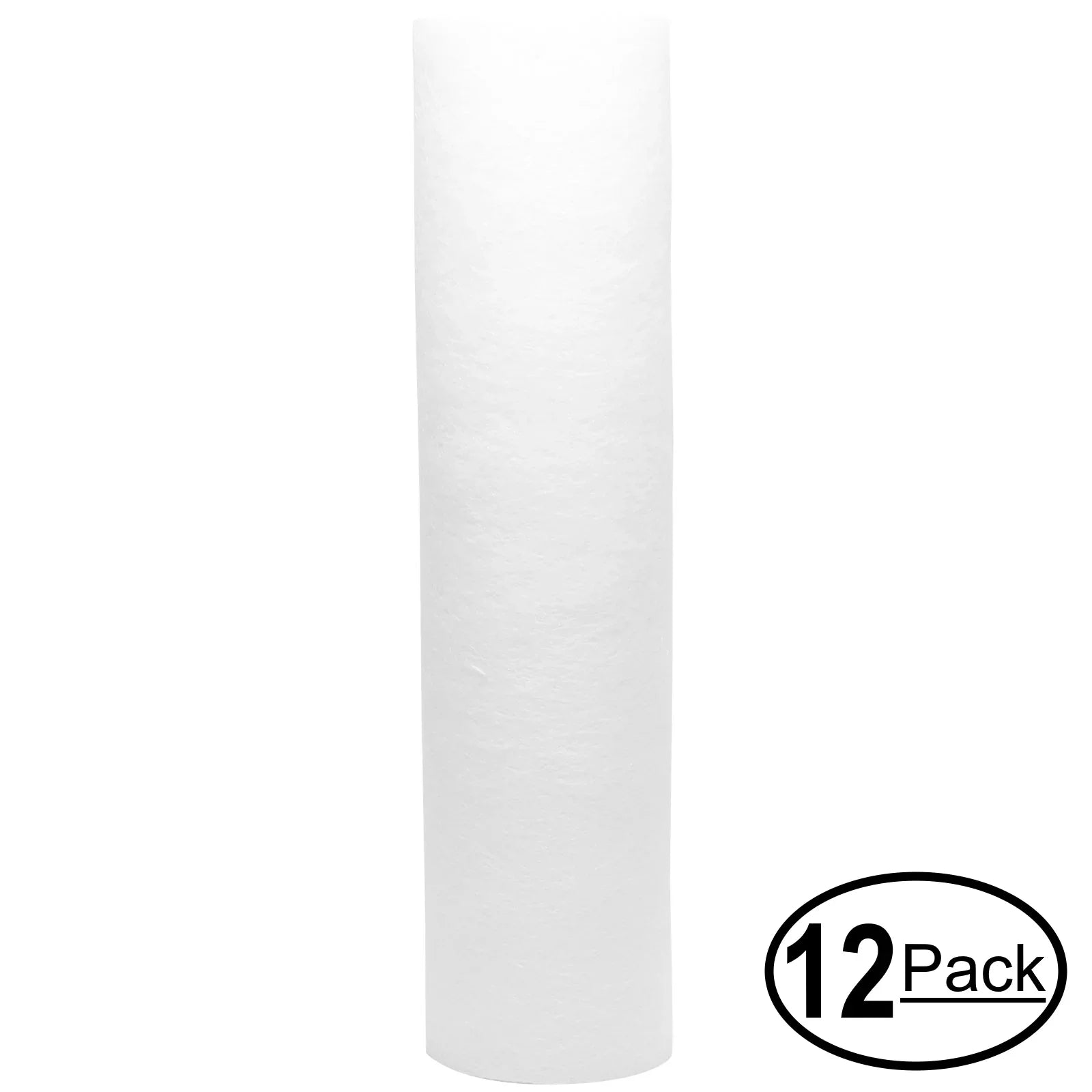 12-Pack Replacement for MaxWater 103460 Polypropylene Sizeediment Filter - Universal 10-inch 5-Micron Cartridge for MaxWater 3 Sizetage Whole house water filter - Denali Pure Brand
