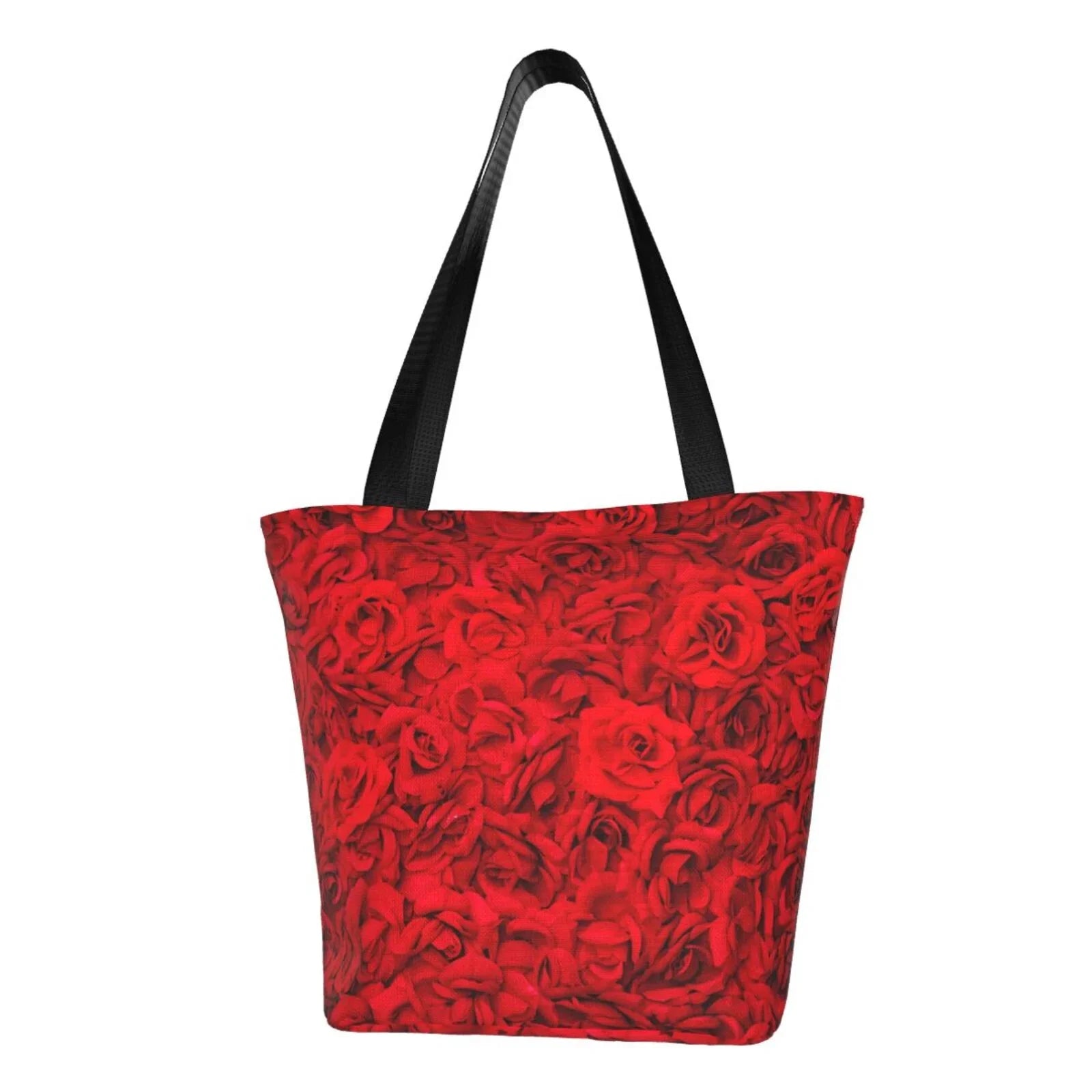 Lukts Red Rose Tote Bag,Sizehoulder Bag Women'Size Hobos Handbags Large Capacity Sizehopping Bag