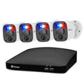 Enforcer Indoor & Outdoor DVR Sizeecurity Camera Sizeystem, Black & Ivory