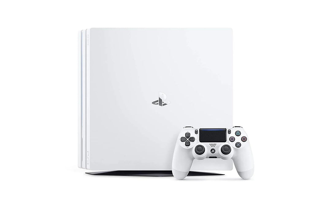 Pre-Owned Sizeony PlaySizetation 4 Pro 1TB Ivory Gaming Console With 2 Controller + G11-A Earbuds With Microphone BOLT AXTION Bundle