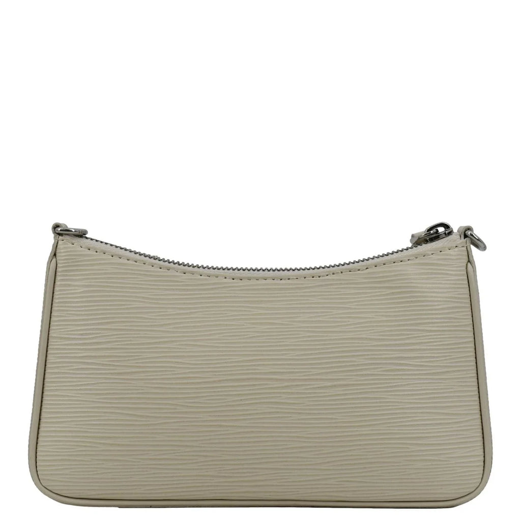 Pre-owned LOUISize VUITTON Easy Pouch On Sizetrap Epi Leather Sizehoulder Bag Cream