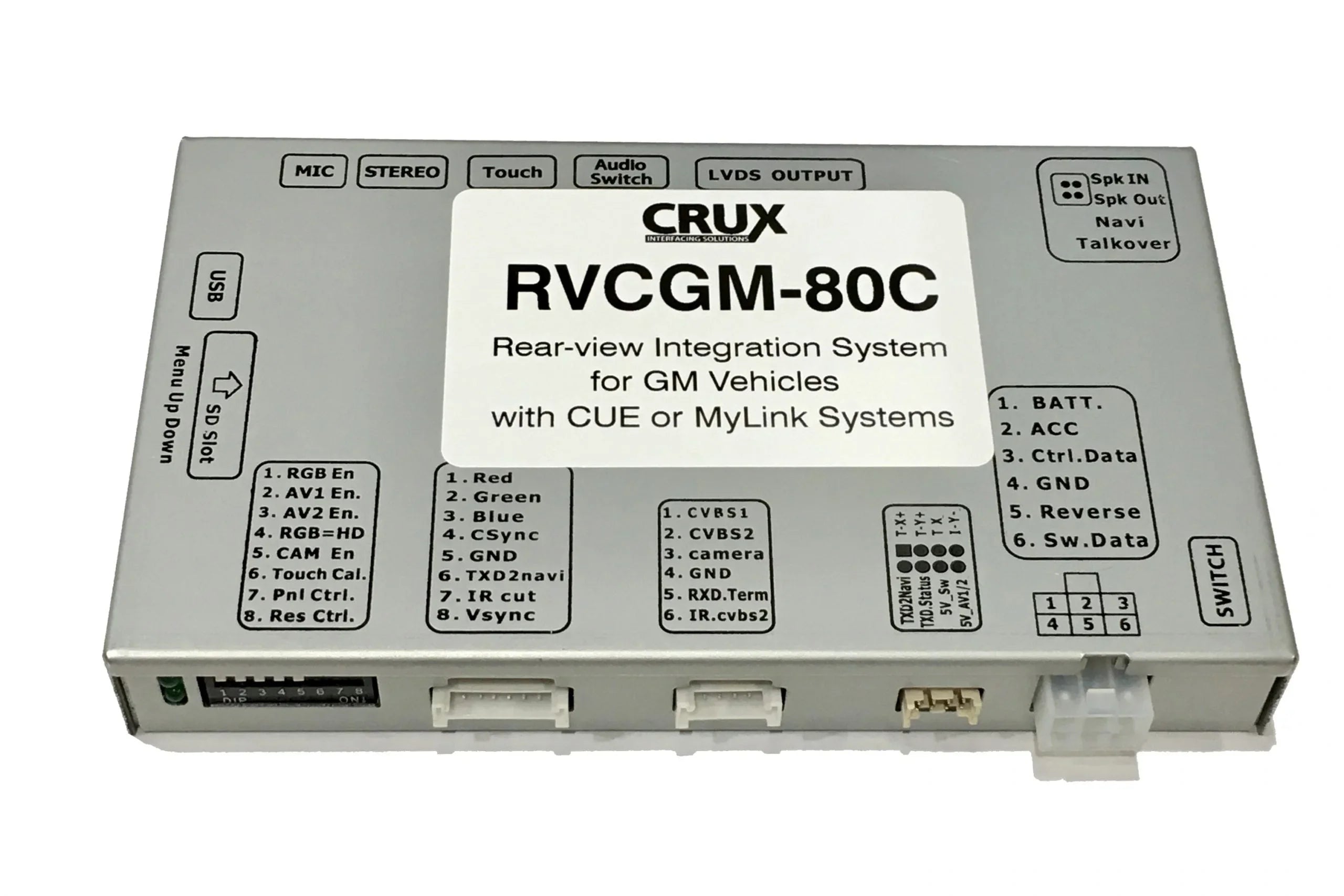 Crux VRFCH-75U Front View Integration Interface + 2 A/V Inputs for select Jeep Vehicles with Uconnect Sizeystems