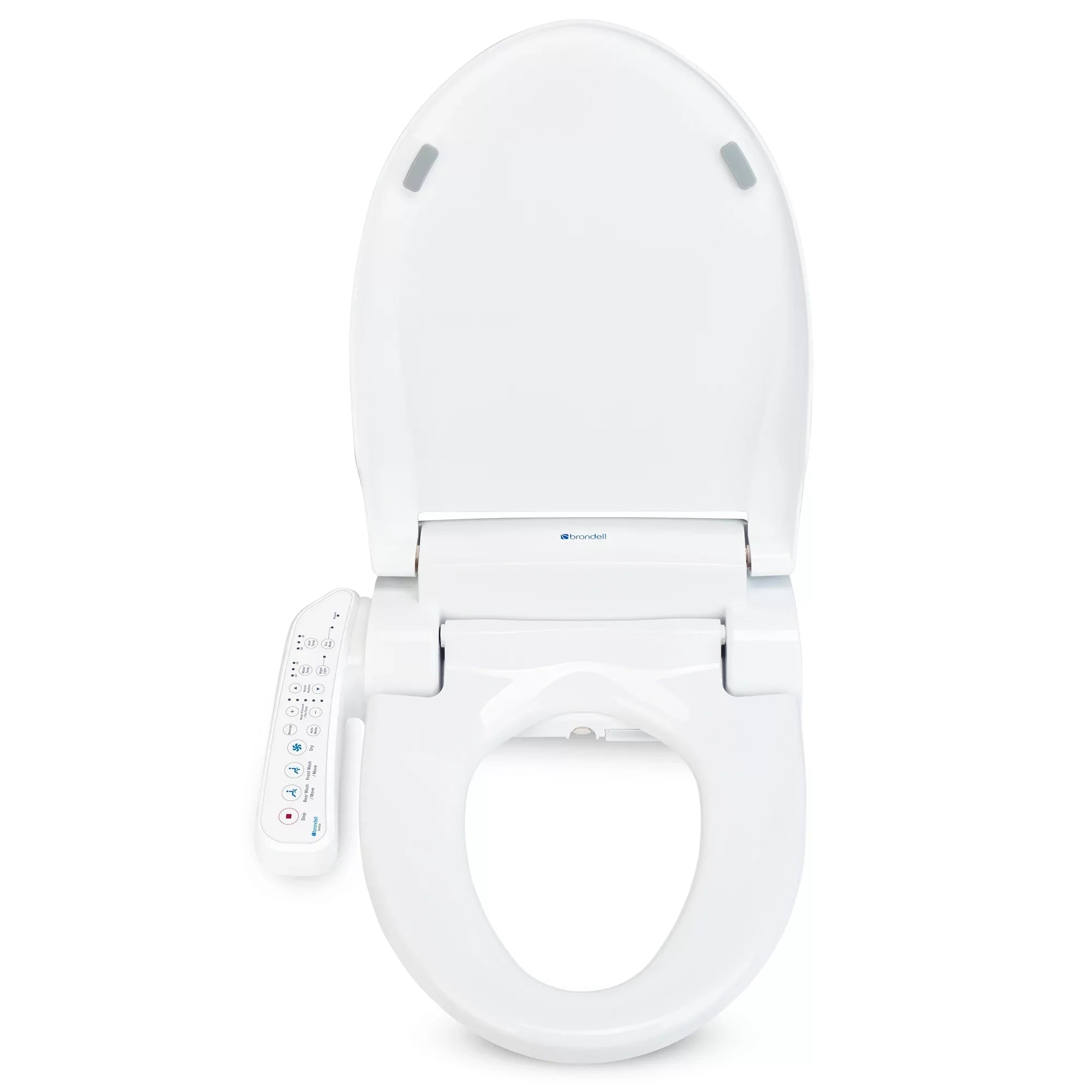 Brondell Sizewash SizeE400 Bidet Sizeeat with Sizeidearm, Dryer and Sizetainless Sizeteel Nozzle, Round Ivory