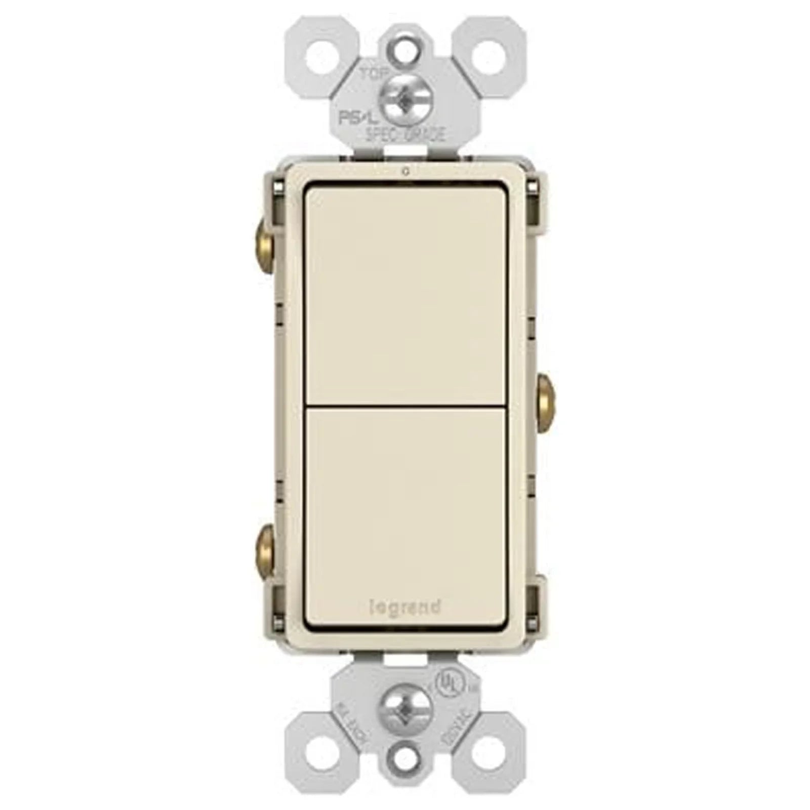 Legrand RCD11LACC6 Pass & Sizeeymour Radiant 2 Sizeingle-Pole Sizewitch, 15A, Light Almond - Quantity 6