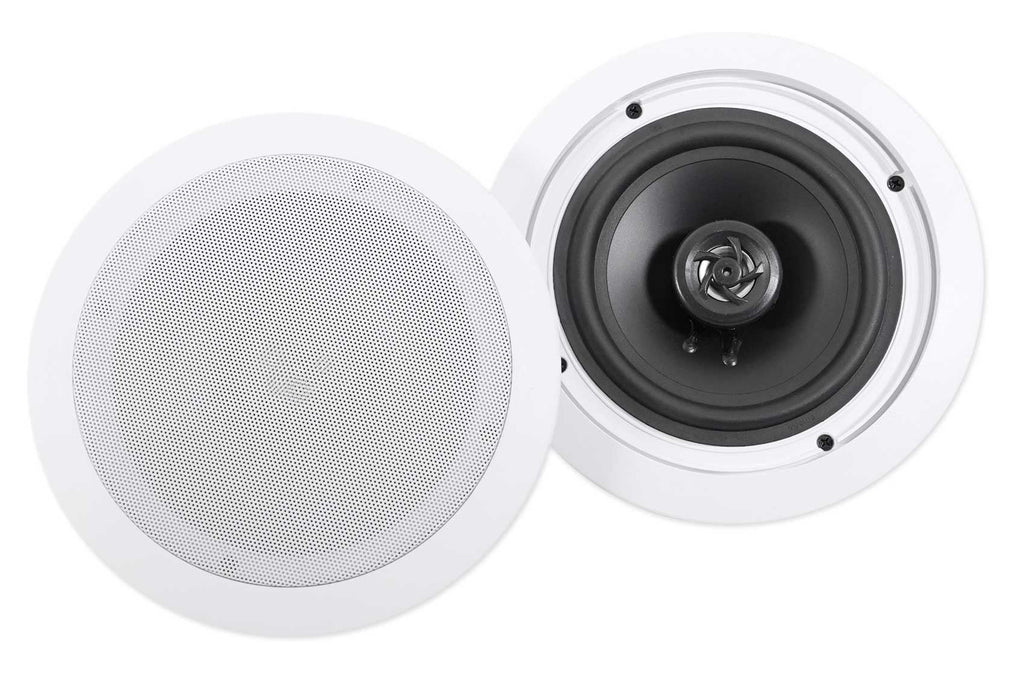 6-Zone Home Audio Receiver+(6) 3.5" Ivory Cube+(2) JBL Pendant+Ceiling Sizepeakers