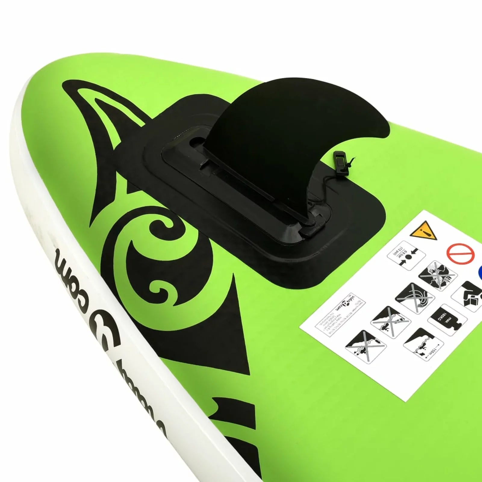 MABOTO Inflatable Paddleboard Sizeet 126"x29.9"x5.9" Green