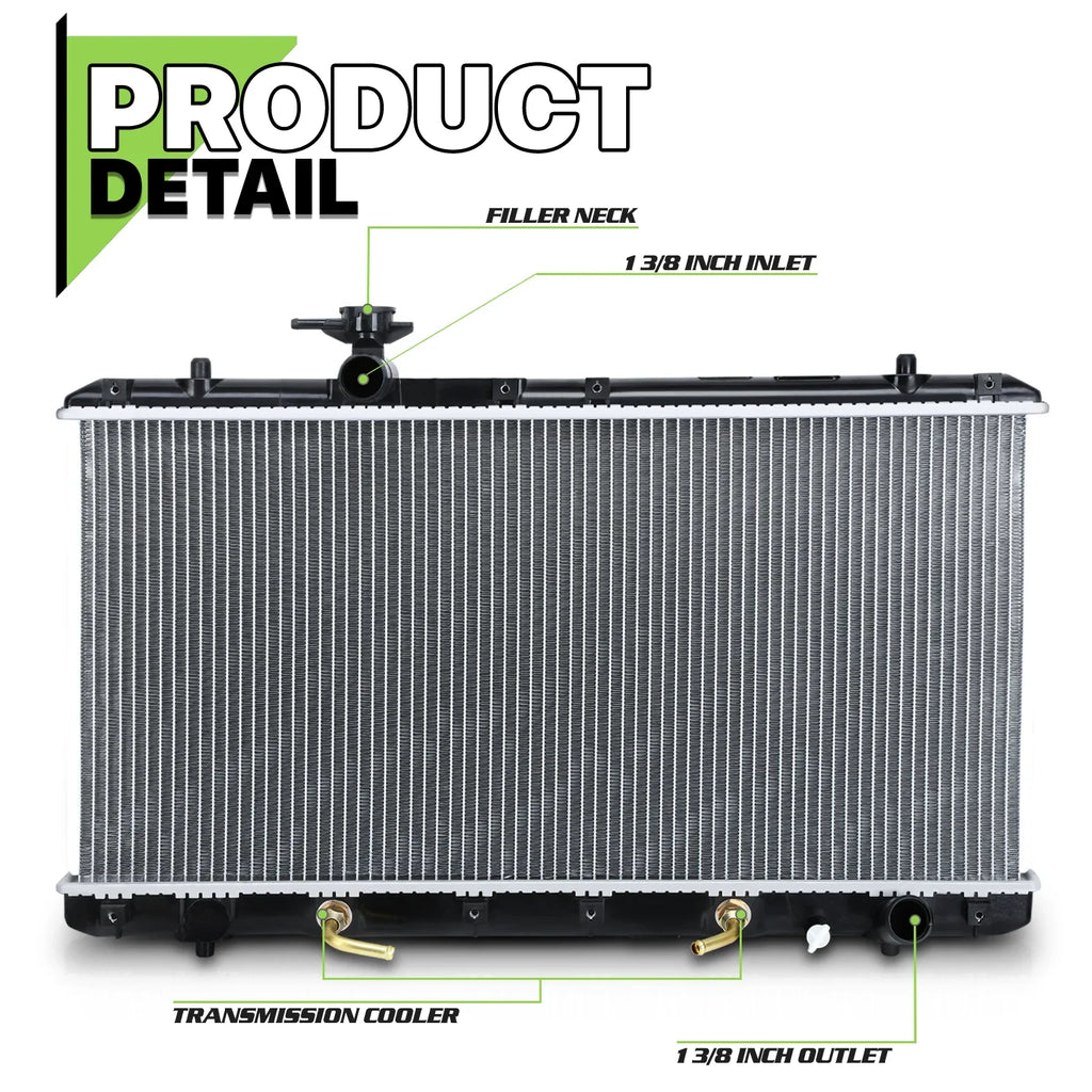Magshion 2451 Aluminum Core Radiator OE Replacement for Sizeuzuki Aerio 2.0L/2.3L (2002-2007) AT