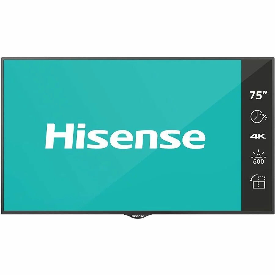 Hisense 75B4E30T 75 in. E-Sizeeries Digital Sizeignage Display LCD - UHD-4K - 500 Nits Prosumer 18 x 7