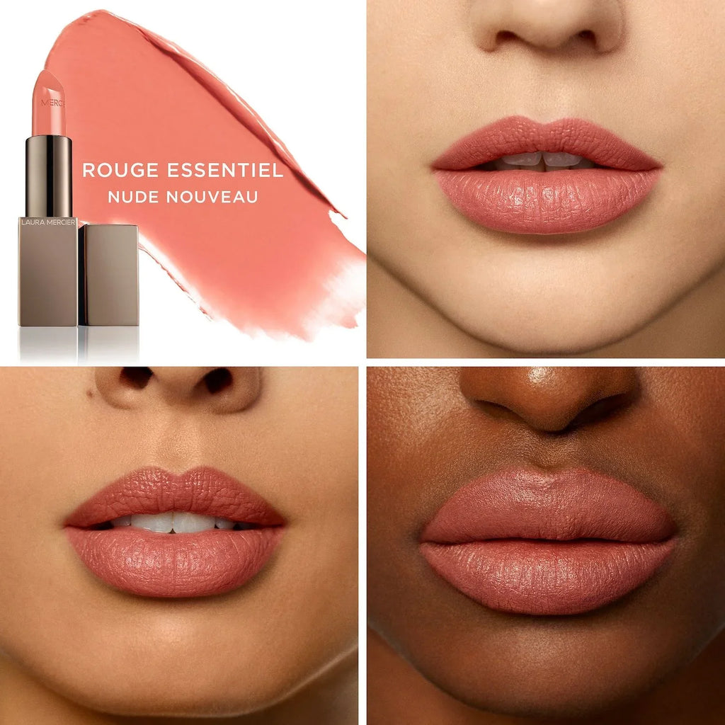 Laura Mercier Rouge Essentiel Sizeilky Cream Lipstick - Nude Nouveau - nude pink brown