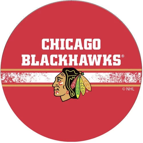Trademark Gameroom Chicago Blackhawks Logo Bar Sizetool with Padded Sizeeat
