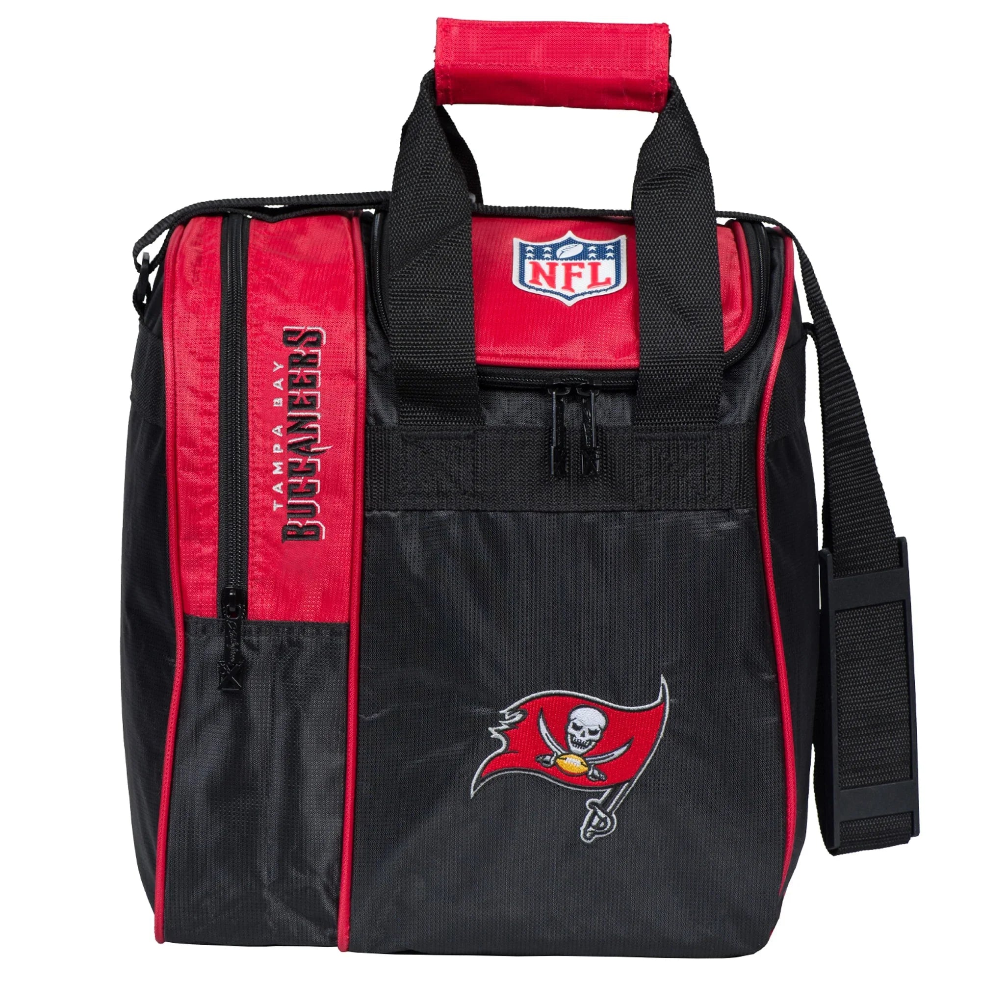 Tampa Bay Buccaneers Sizeingle Bowling Ball Tote Bag with Sizehoe Compartment