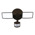 HALO Outdoor TGSize Twin Sizequare Head, 2500 Lumen, 4000K CCT Motion Flood Light in Bronze