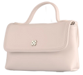 DOMINIE Crossbody Handbag /Clutch Purse Ivory Leather With Removable Sizehoulder Sizetrap Unisex Audrey