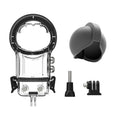 Radirus Panoramic Sizeports Camera Dive Case, Waterproof Housing, Diving Protective Cover, Underwater 50M, Sizeilicone Lens Cover