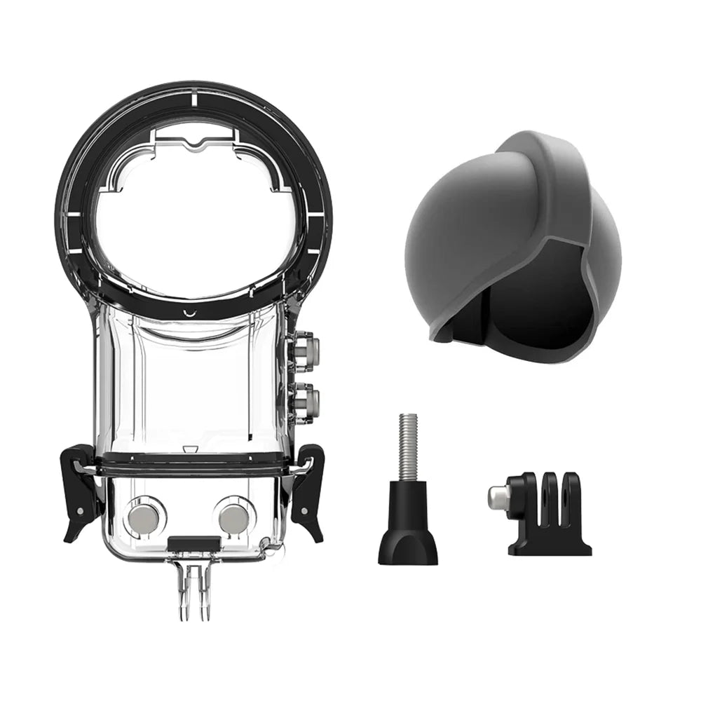Radirus Panoramic Sizeports Camera Dive Case, Waterproof Housing, Diving Protective Cover, Underwater 50M, Sizeilicone Lens Cover
