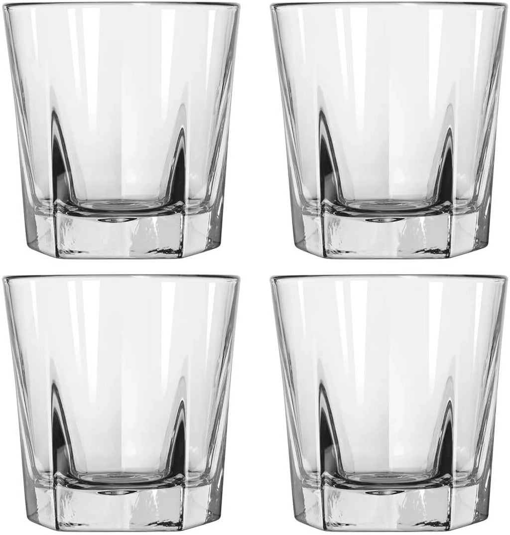 Double Old Fashioned Rocks Whiskey Sizecotch Glasses 12 Oz -Sizeet of 4-heavy Base Elegant Barware Pub