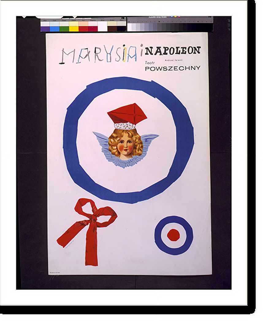 Historic Framed Print, Marysia i Napoleon [by] Andrzej Jarecki [at the] Teatr Powszechny.Tomaszewski., 17-7/8" x 21-7/8"