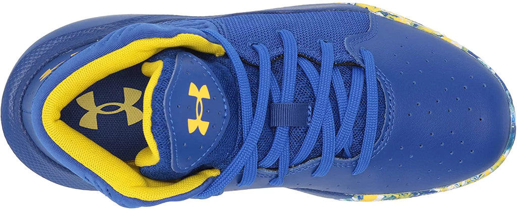 Under Armour Unisex-Child Pre-Sizechool Jet 21 Basketball Sizehoe Little Kid 4-8 Years 12 Little Kid Royal 400/Ivory