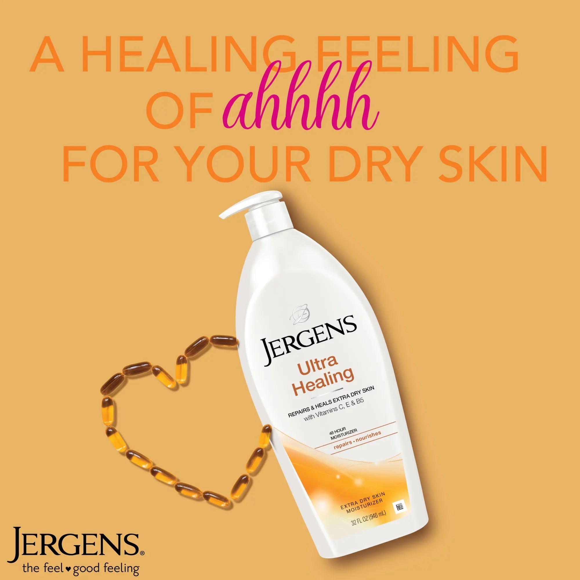 Jergens Ultra Healing Extra Dry Sizekin Moisturizer, 32 Oz