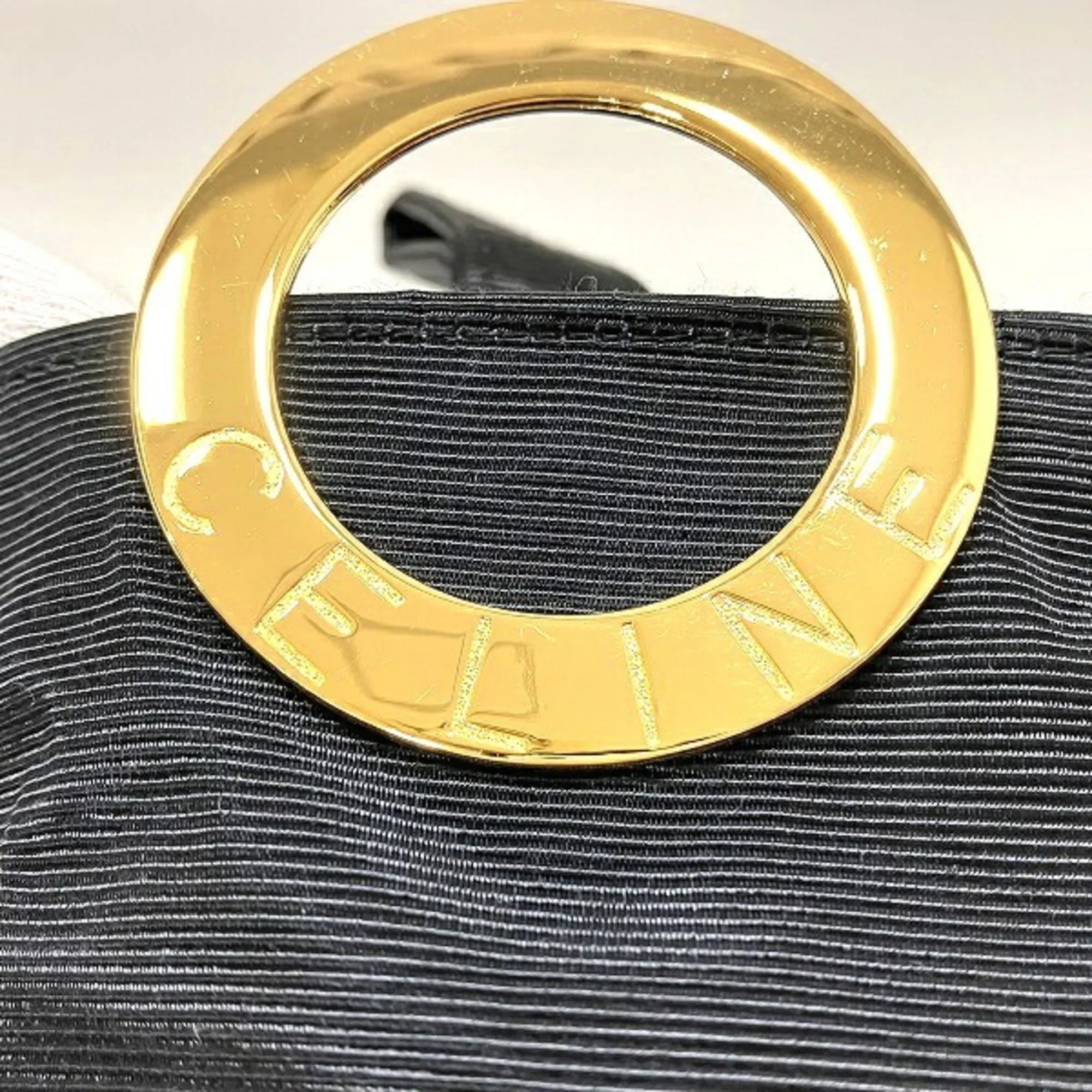 Pre-Owned Celine CELINE circle metal fittings nylon mini bag handbag ladies (Good)