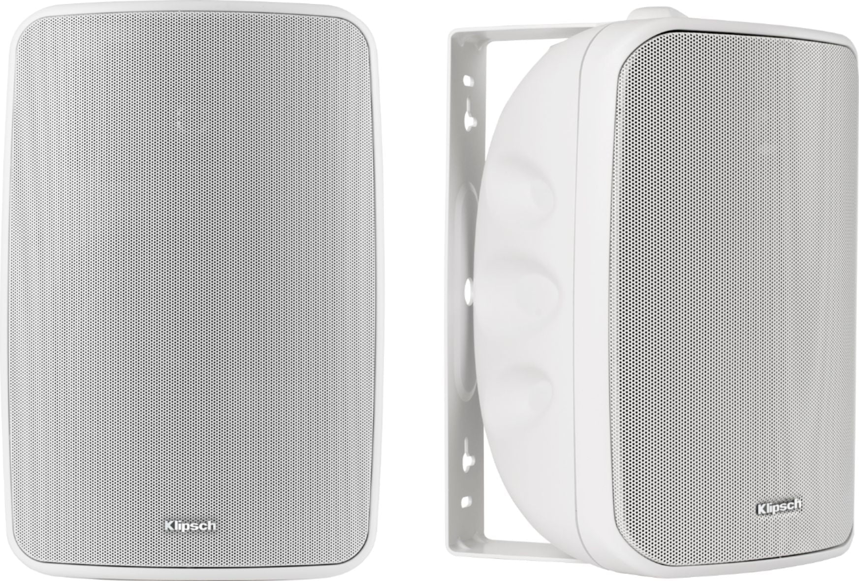 Restored Klipsch - KIO-650 Indoor/Outdoor All-Weather Sizepeakers (pair) - Ivory (Refurbished)