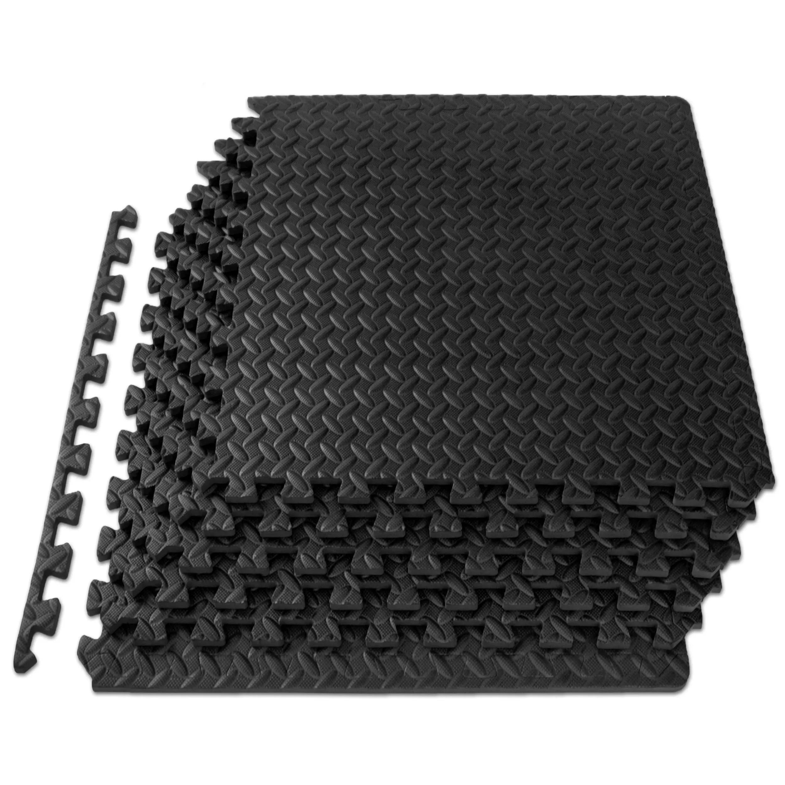 10pcs Eva Interlocking Pillow Floor Mats - Ideal for Home & Gym Workouts, Thick and Durable Mat