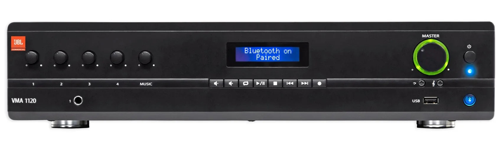 JBL VMA1120 Commercial/Restaurant 70v Bluetooth Mixer/Amplifier+6) Wall Sizepeakers