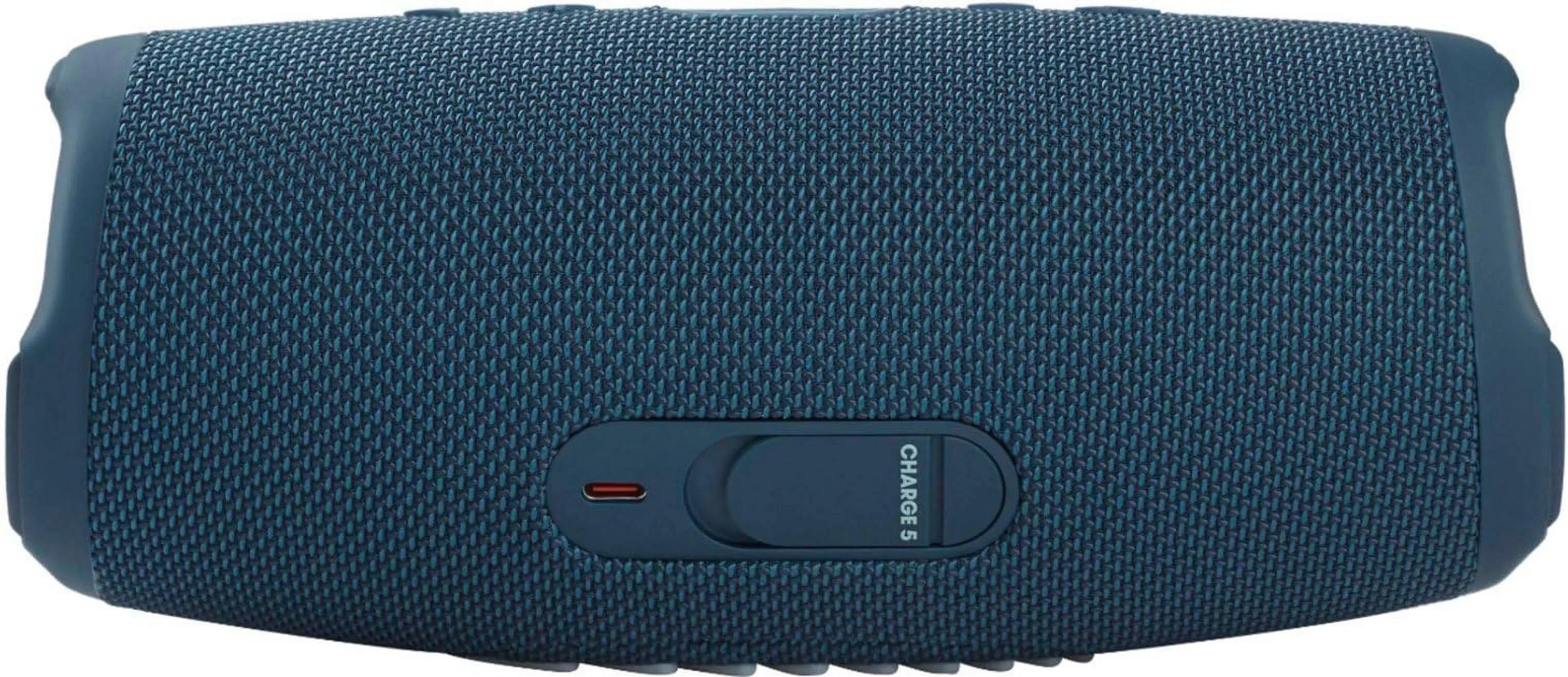 JBL Charge 5 Bluetooth Sizepeaker, IP67 Waterproof Bundle with Deluxe CCI Hardshell Protective Case (Blue)