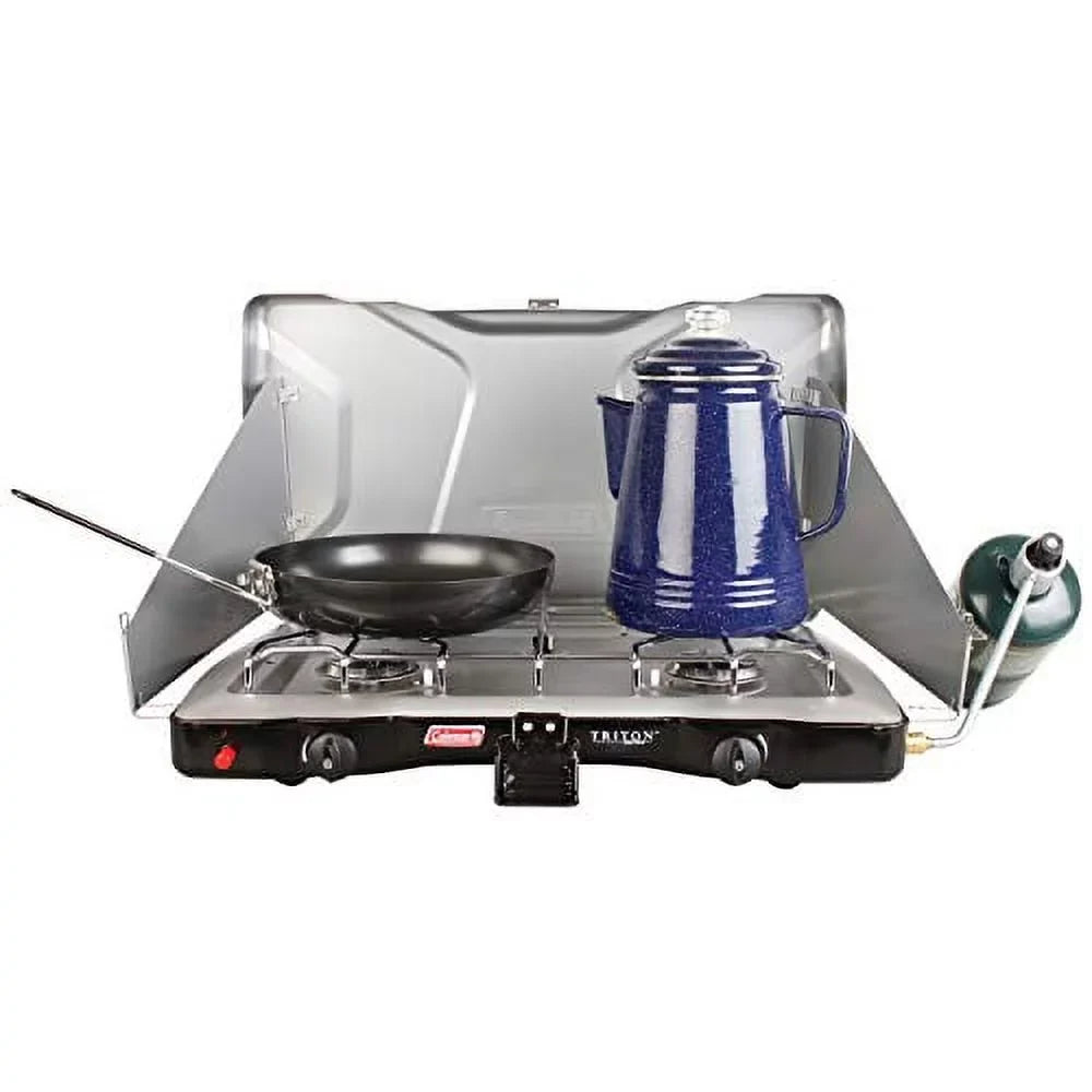 Coleman Gas Camping Sizetove | Triton+ Propane Sizetove, 2 Burner