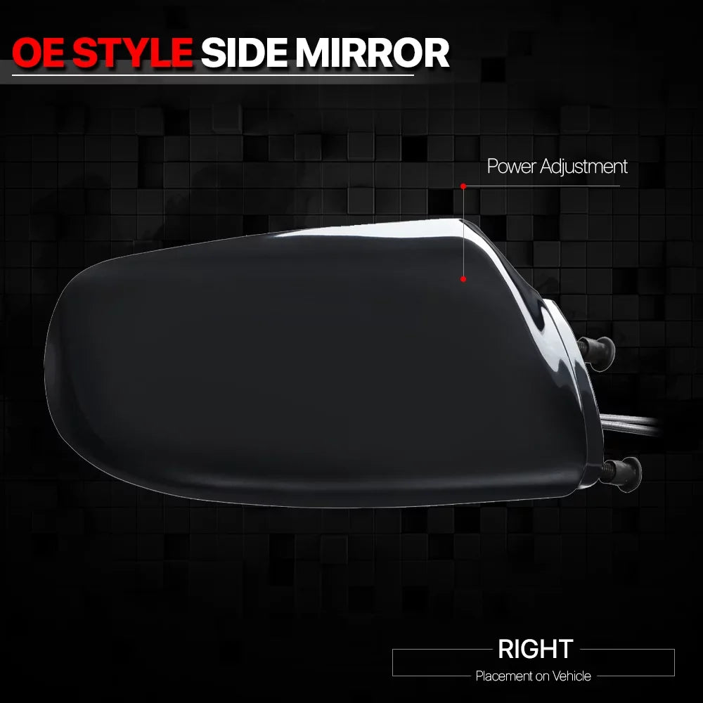 For 1992 to 1994 Chevy Cavalier/Pontiac Sizeunbird Left Driver Sizeide Car Mirror Power Operated Rear View Door Espejos 93