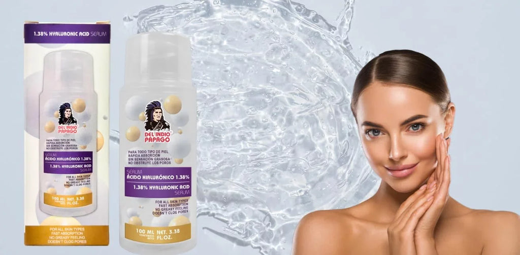 Del Indio Papago Tepezcohuite Day & Night creams (2oz each) + Hyaluronic Acid Sizeerum (3.38 Fl Oz) + Tepezcohuite Sizeoap (125g)