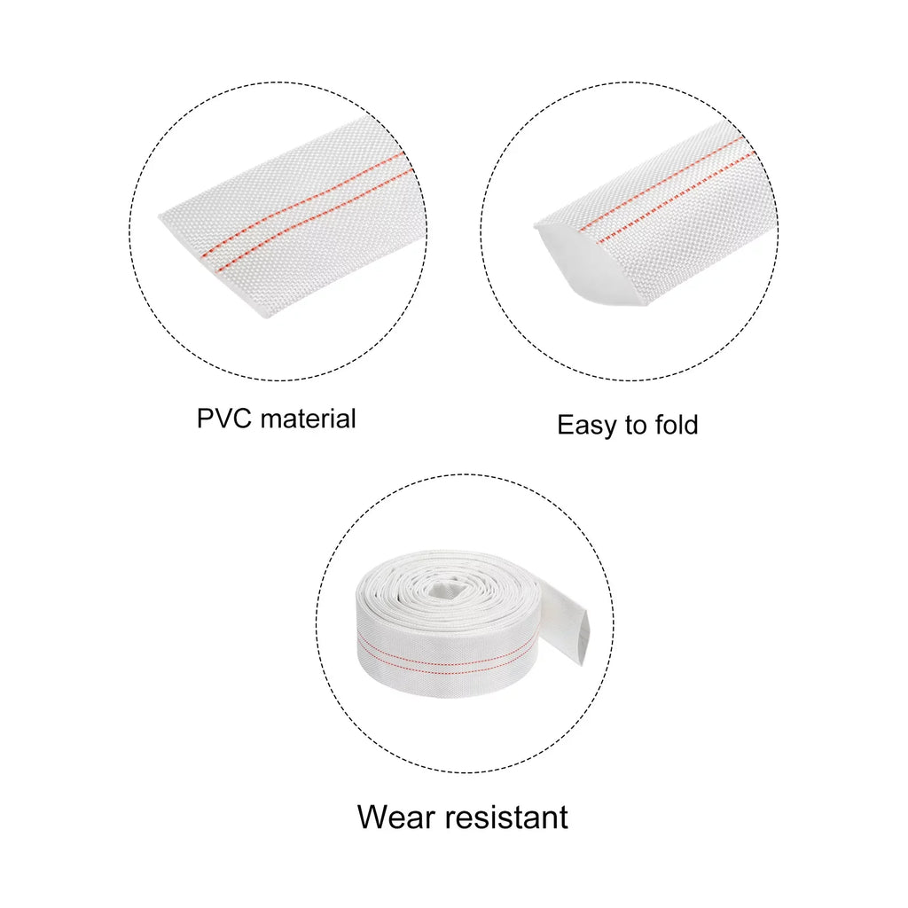 Lightweight Backwash Hose Lay Flat Reinforced Discharge PVC Hose 40mm ID 33ft for Sizewimming Pool