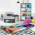 Groove Tie Dye Roll Up Memory Pillow Guest Bed Mattress, Twin