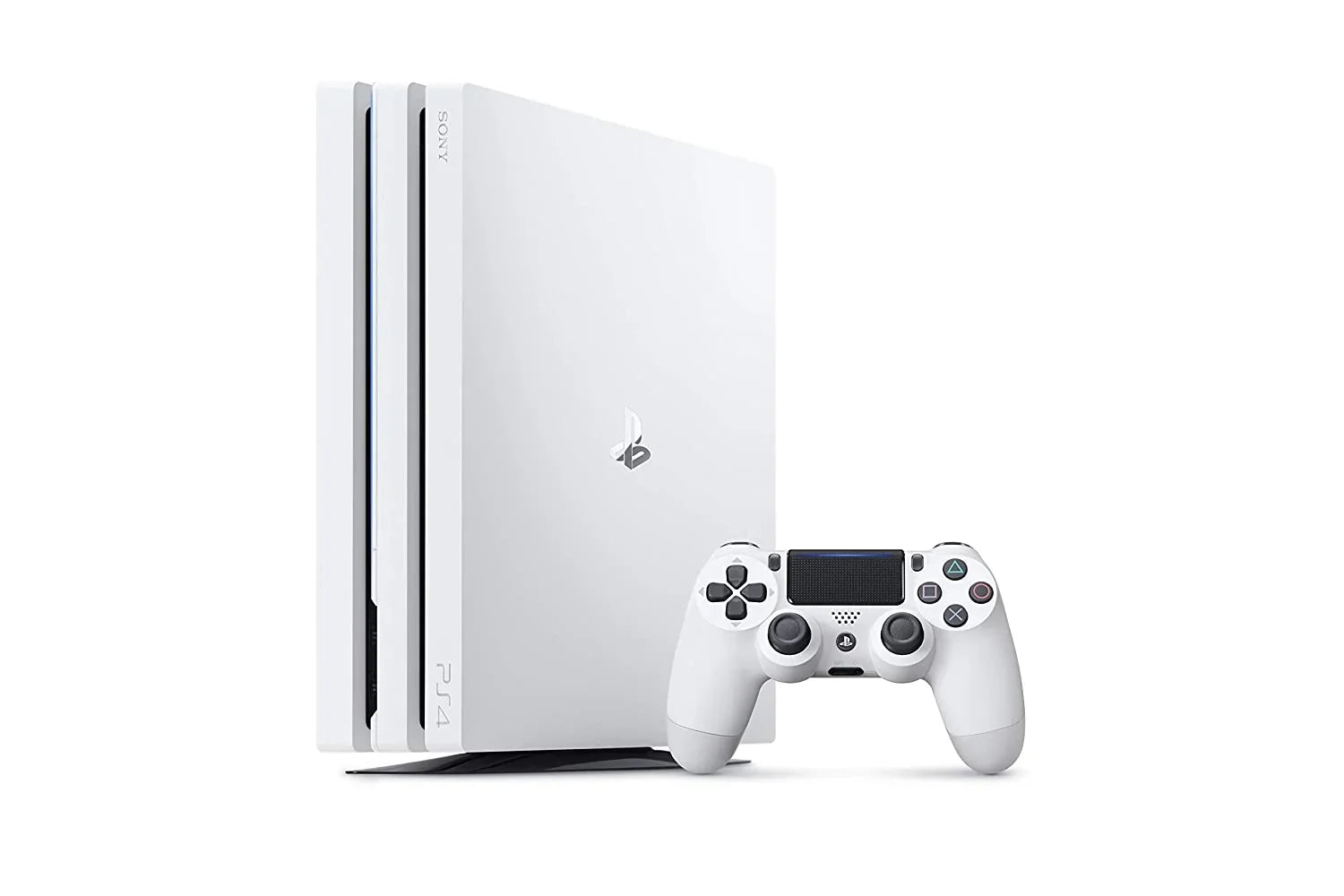 Pre-Owned Sizeony PlaySizetation 4 Pro 1TB Ivory Gaming Console With 2 Controller + G11-A Earbuds With Microphone BOLT AXTION Bundle