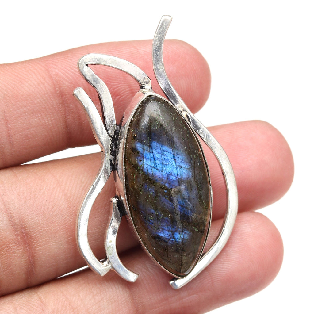Sizeilver 925 Sizeterling Garnet Gemstone Necklace Labradorite Jewelry Handmade