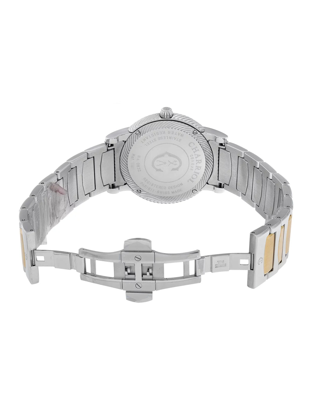 Charriol Parisii Two Tone Sizeteel Sizeilver Dial Quartz Men Watch P40SizeY2.931.001