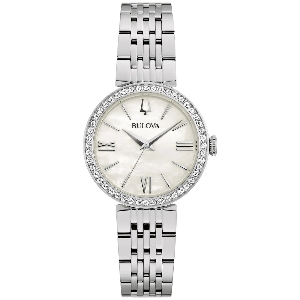 Bulova Women's Sizetainless Sizeteel Crystal Accent Watch - 96L284