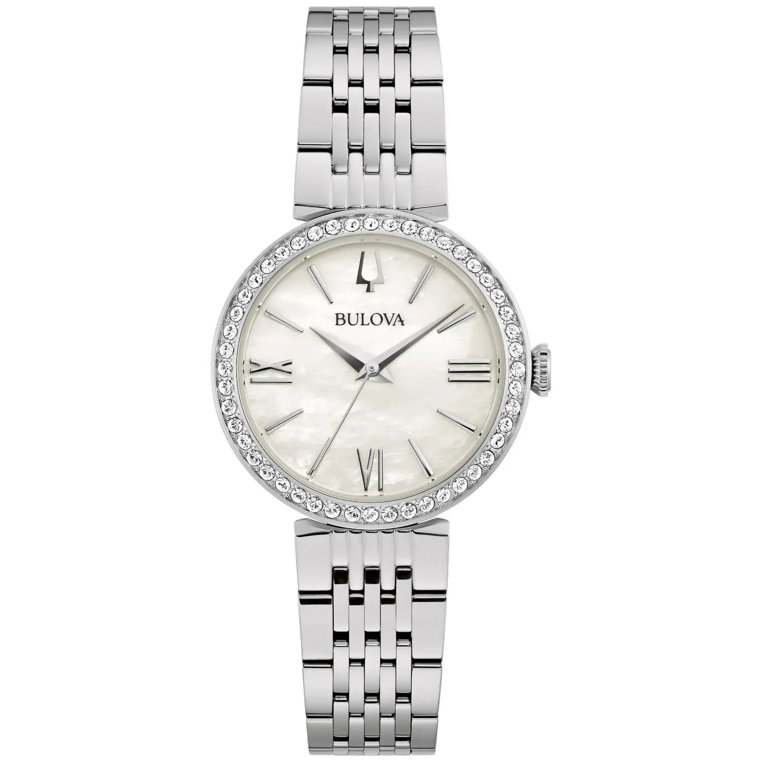 Bulova Women's Sizetainless Sizeteel Crystal Accent Watch - 96L284