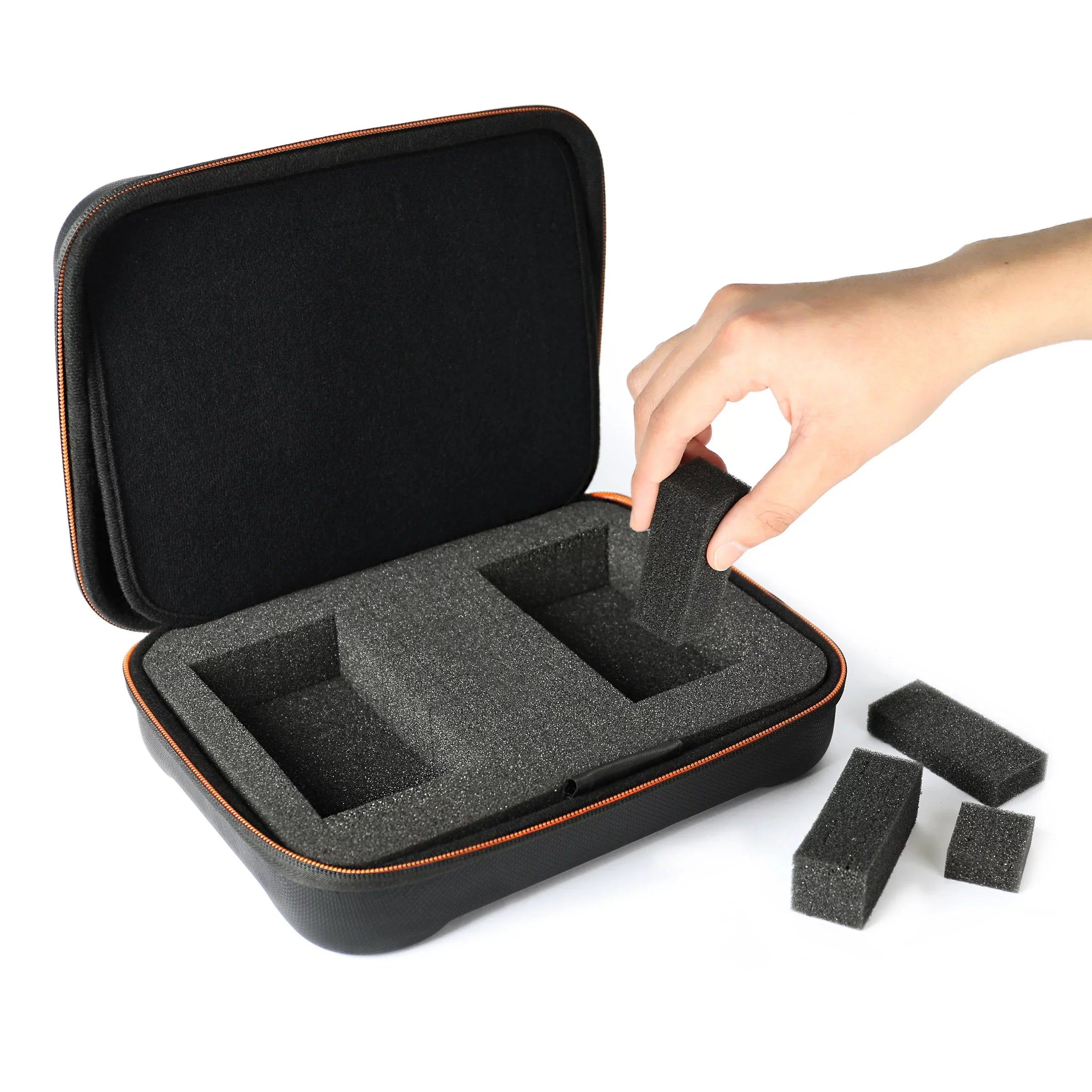 USizeA GEAR External Hard Drive Case, EVA Pillow Hard Sizehell, Customizable Pillow Interior - Black