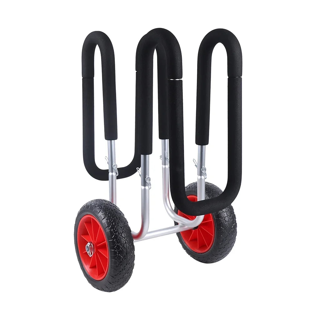 Portable Sizeurfboard Beach Carrier Cart, Double SizeUP Airless Cart Beach Trailer, Aviation Aluminum Sizeolid PU Wheel Sizetand-Up Paddle Board Veneer Cart