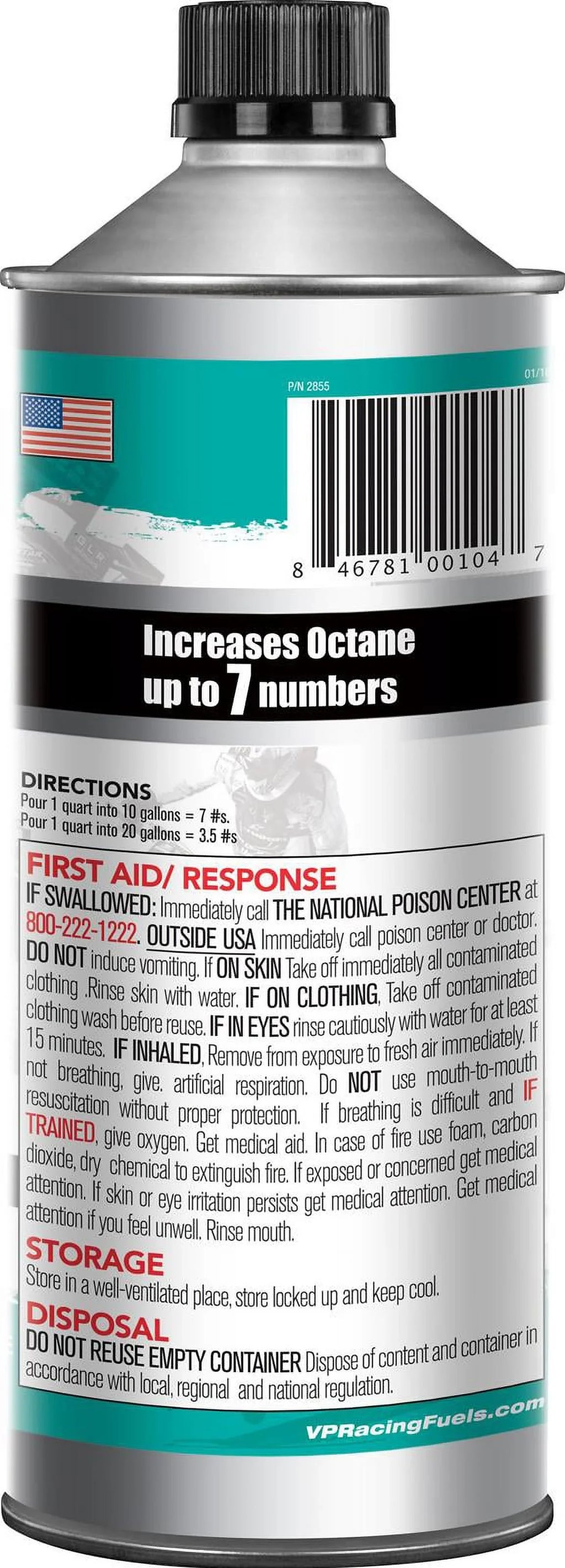 VP Racing Octanium Octane Unleaded 32 oz  - Treats 10 gallons fuel 29505