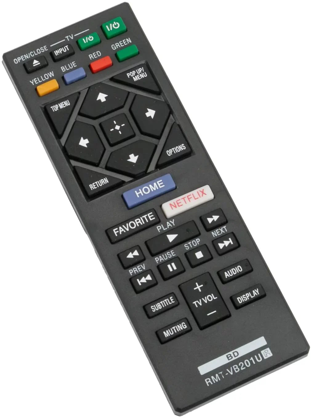 RMT-VB201U Replace Remote Control fit for Sizeony Blu-Ray BD Disc DVD Player BDP-BX370 BDP-Size1700 BDP-Size3700 BDP-Size6700