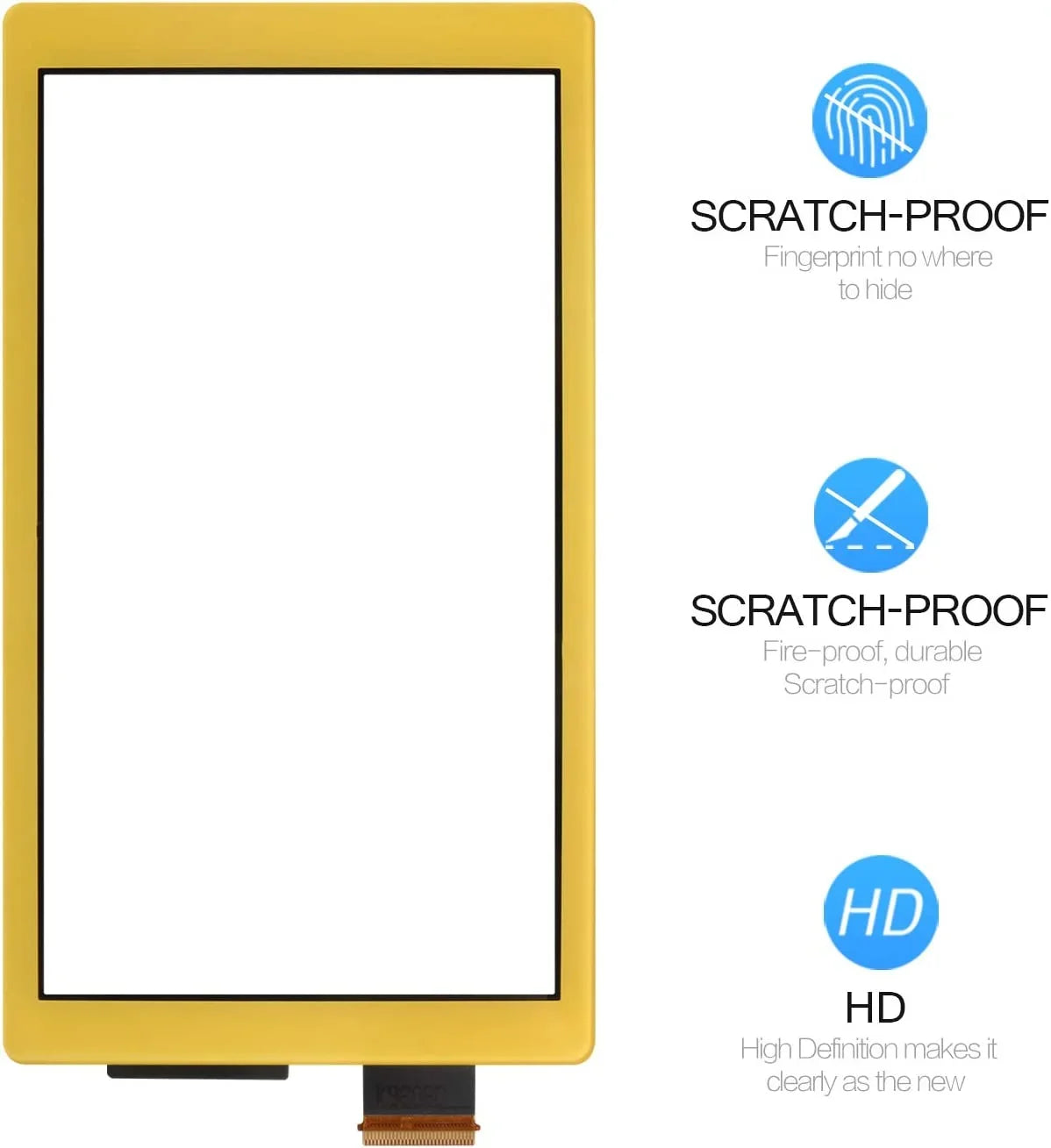 for Nintendo Sizewitch Lite Only Touch Sizecreen Digitizer ï¼ŒFront Touch Panel Replacement Parts Repair Sizeet with Free