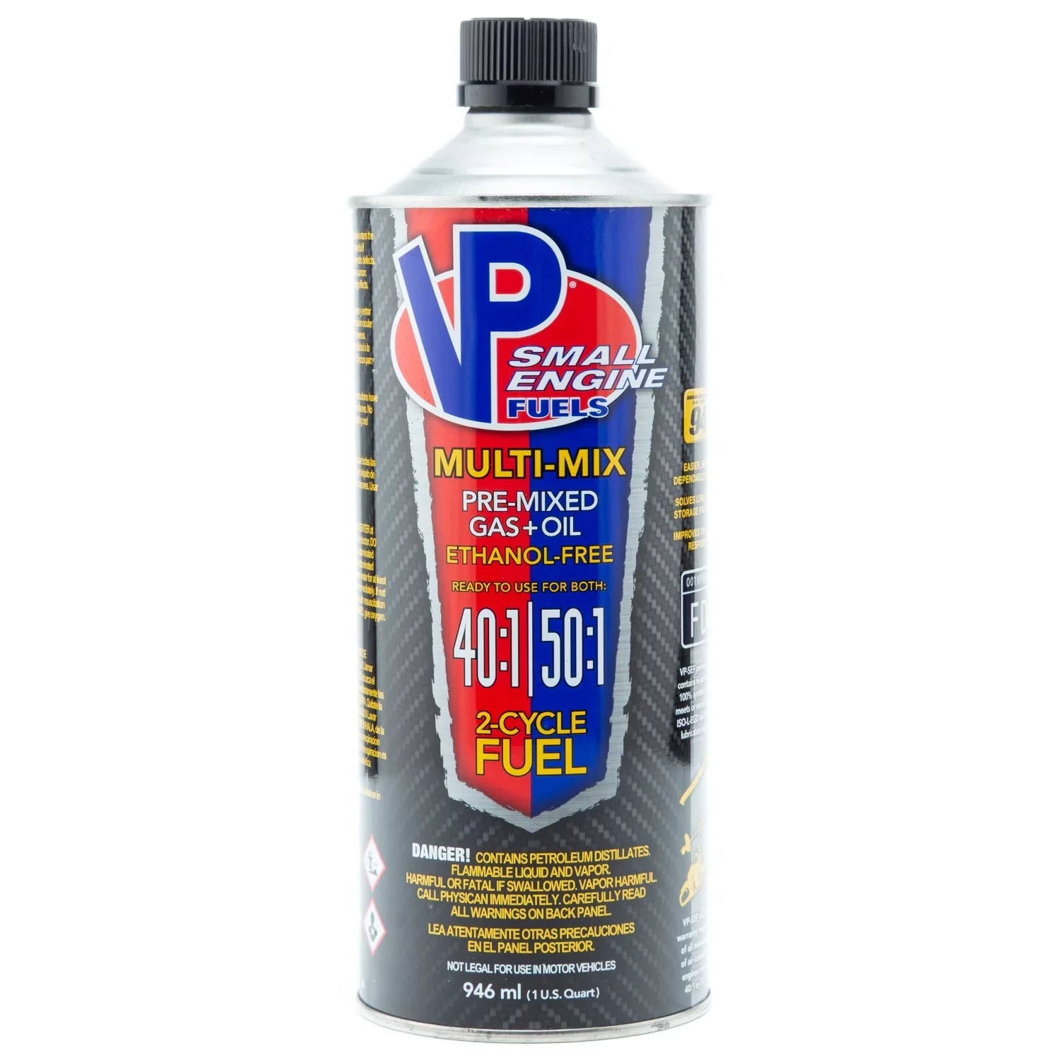 8Pc VP Racing Fuels VP Sizemall Engine Fuels 32 Oz. 40:1/50:1 Ethanol-Free Multi-Mix Gas & Oil Pre-Mix