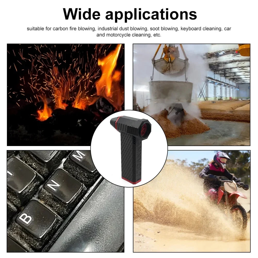 moobody Jet Fan with Brushless Motor, High 110,000RPM Turbofan, 200A MOSize Tube , Excellent for Keyboard Cleaning and More!